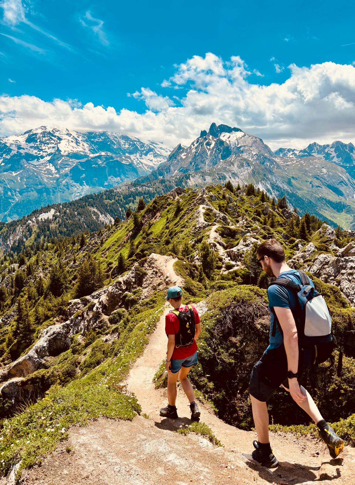 Nous randonnée depuis le lac de la Rosière à Courchevel - Savoie